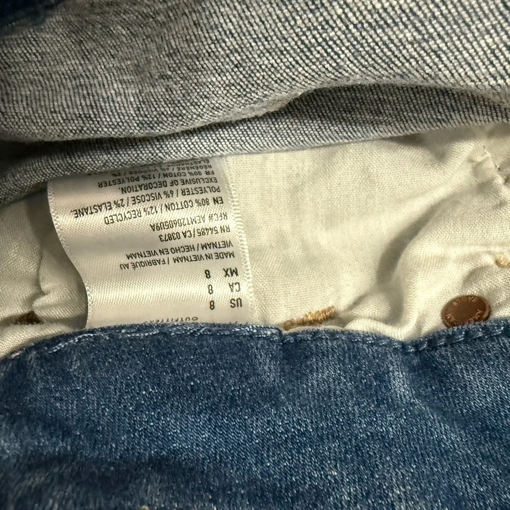American Eagle Outfitters Blue‎ Distressed Jean Shorts